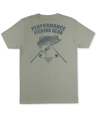 Columbia Men's Caster Performance Fishing Graphic T-shirt In Safari