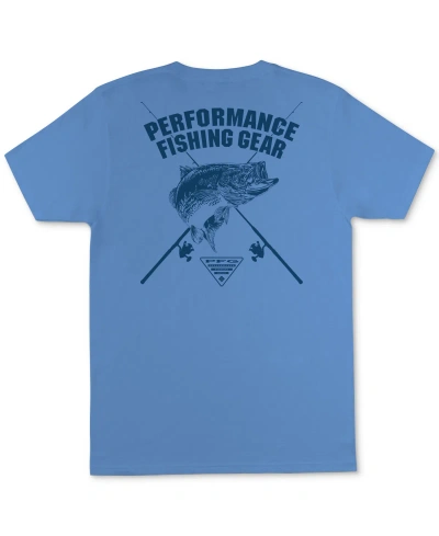 Columbia Men's Caster Performance Fishing Graphic T-shirt In Whitecap