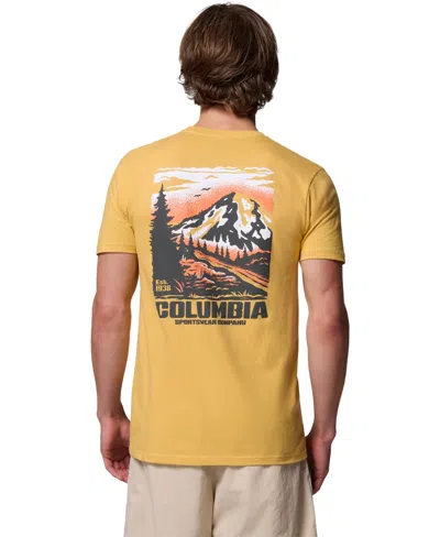 Columbia Men's Cenat Graphic T-shirt In Yellow