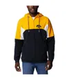 Columbia Men's  Black Iowa Hawkeyes Lodge Quarter-zip Hoodie In Black