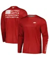 Columbia Men's  Cardinal Arkansas Razorbacks Terminal Shot Omni-shade Omni-wick Long Sleeve T-shirt In Cardinal