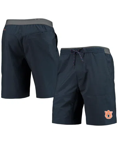 Columbia Men's  Heathered Navy Auburn Tigers Twisted Creek Omni-shield Shorts In Heather Navy