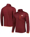 Columbia Men's  Maroon Virginia Tech Hokies Park View Omni-wick Half-zip Top In Maroon