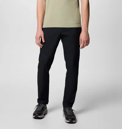 Columbia Men's  Mesa Chino Pants Black Flat Front Tapered Leg 5 Pockets Jdm2443