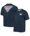 Columbia Men's  Navy Auburn Tigers Terminal Tackle Omni-shade T-shirt In Navy