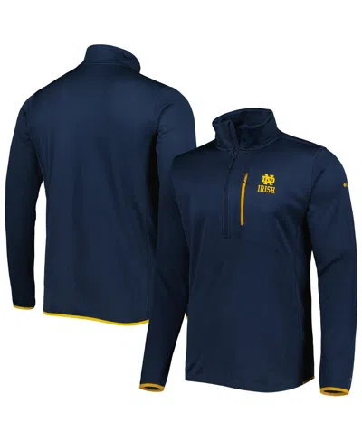 Columbia Men's  Navy Notre Dame Fighting Irish Park View Omni-wick Half-zip Top