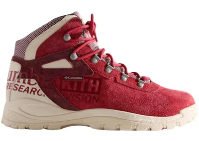 Pre-owned Columbia Men's  Newton Ridge Kith Sneakers In Red/cream