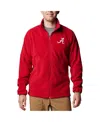 Columbia Men's Crimson Alabama Crimson Tide Flanker Iv Fleece Raglan Full-zip Jacket In Crimson