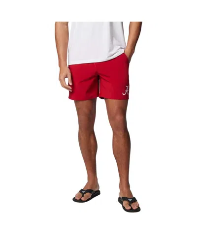 Columbia Men's Crimson Alabama Crimson Tide Pfg Terminal Roamer Omni-shade Stretch Shorts