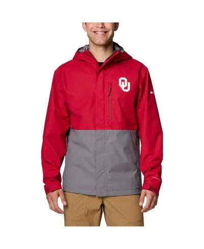 Columbia Men's Crimson Oklahoma Sooners Field Bound Omni-tech Full-zip Jacket In Red