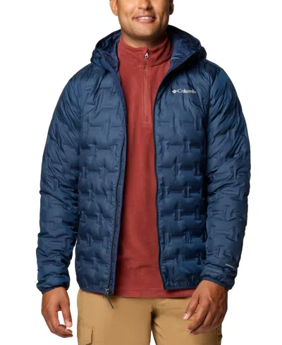 Columbia Men's Delta Ridge Ii Down Zip-front Hooded Jacket In Collegiate Navy