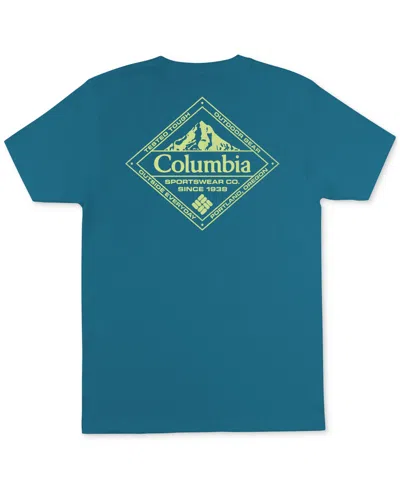 Columbia Men's Diamond Logo Graphic T-shirt In Canyon Blu