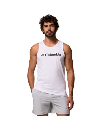 Columbia Men's Franchise Graphic Tank Top In White