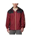 Columbia Men's Garnet Florida State Seminoles Flash Challenger Ii Omni-shade Full-zip Hoodie Windbreaker Jack In Garnet