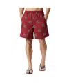 Columbia Men's Garnet South Carolina Gamecocks Backcast Iii Printed Shorts