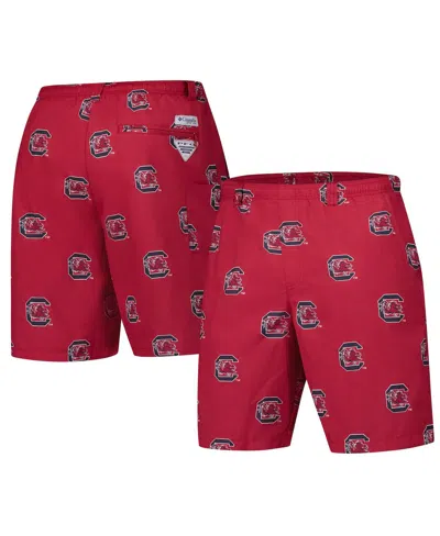 Columbia Men's Garnet South Carolina Gamecocks Pfg Back Cast Iii Omni-shade Shorts