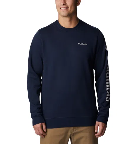 Columbia Men's Gem Logo Trek Crew Sweatshirt In Collegiate