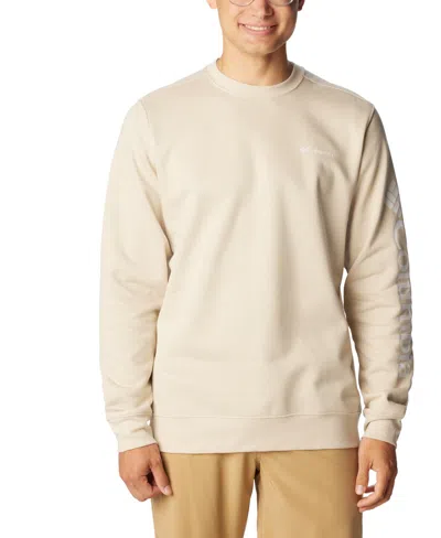 Columbia Men's Gem Logo Trek Crew Sweatshirt In Neutral