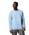 Columbia Men's Gem Logo Trek Crew Sweatshirt In Blue
