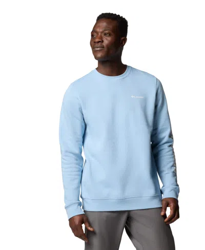 Columbia Men's Gem Logo Trek Crew Sweatshirt In Ripple Blu