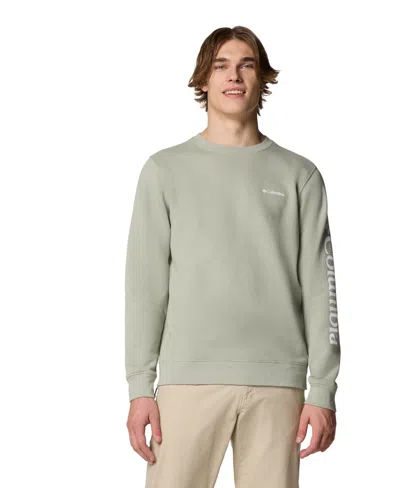 Columbia Men's Gem Logo Trek Crew Sweatshirt In Safari,cs