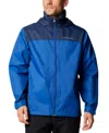 Columbia Men's Glennaker Lake Ii Rain Jacket In Mountain Blue,collegiate Navy