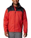 Columbia Men's Big & Tall Glennaker Lake Ii Rain Jacket In Sail Red,black