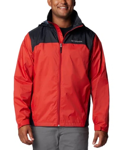 Columbia Men's Big & Tall Glennaker Lake Ii Rain Jacket In Sail Red,black
