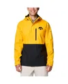Columbia Men's Gold Iowa Hawkeyes Field Bound Omni-tech Full-zip Jacket In Gold