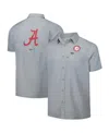 Columbia Men's Gray Alabama Crimson Tide Pfg Slack Tide Omni-shade Button-up Camp Shirt In Gray