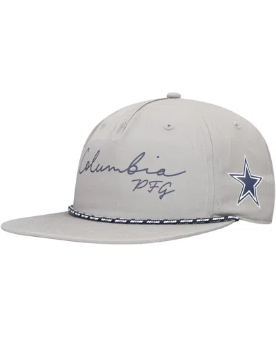 Columbia Men's Gray Dallas Cowboys Phg Back Tack Adjustable Hat