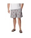 Columbia Gray Georgia Bulldogs Backcast Iii Printed Short In Gray