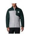 Columbia Men's Gray Michigan State Spartans Double Blitz Omni-heat Infinity Insulated Full-zip Jacket In Green