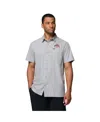 Columbia Men's Gray Ohio State Buckeyes Slack Tide Camp Button-up Shirt In Gray