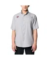 Columbia Men's Big & Tall Pfg Tamiami Ii Short Sleeve Shirt In Gray