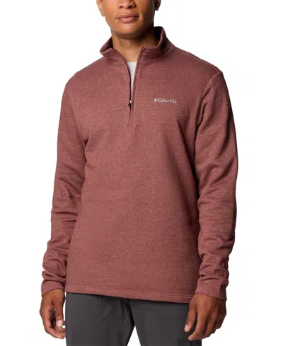 Columbia Men's Great Hart Mountain Iii Half Zip Sweatshirt In Brown