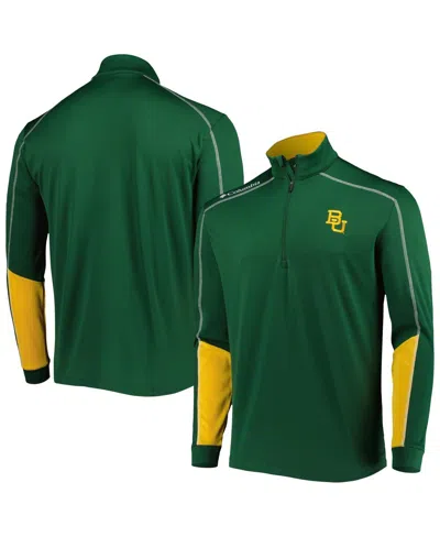 Columbia Men's Green Baylor Bears Wick Quarter-zip Jacket In Green,gold