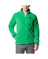 Columbia Men's Green Notre Dame Fighting Irish Flanker Iv Fleece Raglan Full-zip Jacket In Green