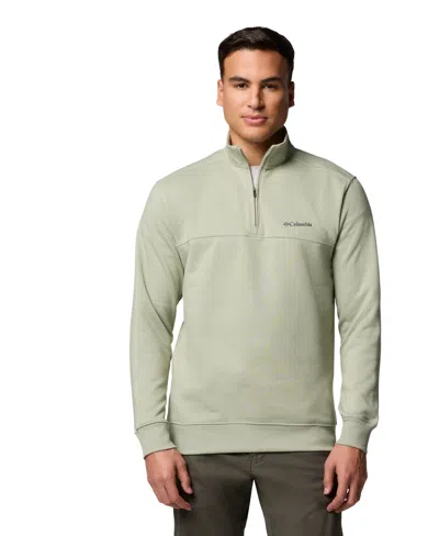 Columbia Men's Hart Mountain Ii Quarter-zip Fleece Sweatshirt In Safari Hea
