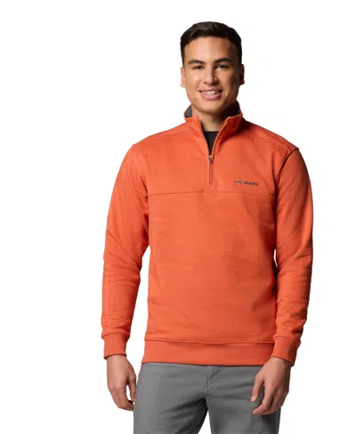 Columbia Men's Hart Mountain Ii Quarter-zip Fleece Sweatshirt In Tuscan Hea