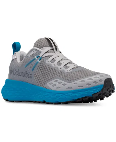 Columbia Men's Konos Trs Outdry Hiking Sneaker In Cumulus Grey,blue Echo