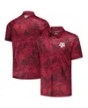 Columbia Men's Maroon Texas A&m Aggies Pfg Super Terminal Tackle Omni-shade Bangalow's Polo Shirt In Red