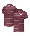 Columbia Men's Maroon Texas A&m Aggies Pfg Super Terminal Tackle Omni-shade Stripe Polo Shirt In Burgundy