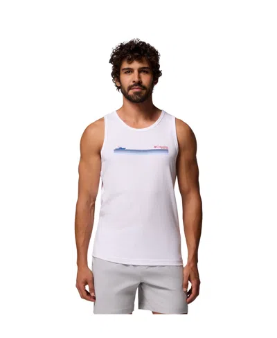 Columbia Men's Marsi Graphic Tank Top In White