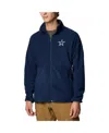 Columbia Men's Navy Dallas Cowboys Big Tall Flanker Iv Fleece Full-zip Jacket In Navy