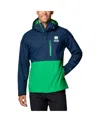 Columbia Men's Navy Notre Dame Fighting Irish Field Bound Omni-tech Full-zip Jacket In Navy