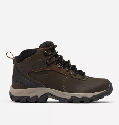 Columbia Men's Newton Ridge Plus Ii Waterproof Hiking Boot In Cordovan/ Squash In Multi