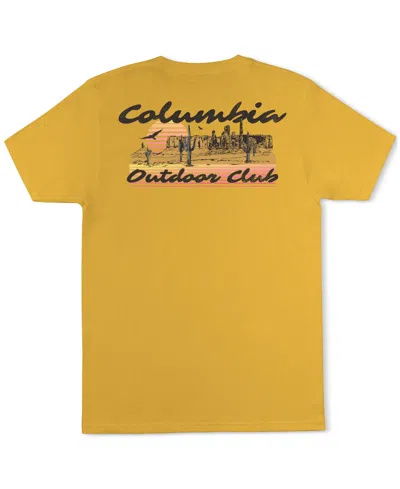 Columbia Men's Outdoor Club Graphic T-shirt In Mustard