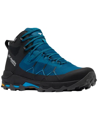 Columbia Men's Peakfreak Titanium Outdry Mid Waterproof Hiking Boots In Blue