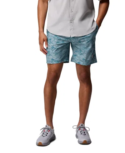 Columbia Men's Performance Fishing Gear Rambler Printed Water Shorts In Blue